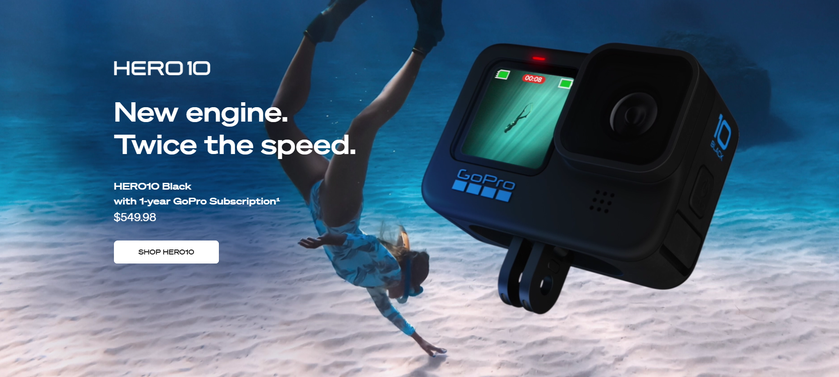 GoPro Hero 10 Black – 4K при 120 FPS и стабилизация HyperSmooth 4.0 по цене $550