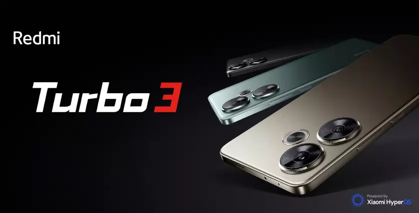 Redmi Turbo 3: OLED-дисплей на 120 Гц, чип Snapdragon 8s Gen 3, камера на 50 МП, батарея на 5000 мАч с зарядкой на 90 Вт и защита IP64 по цене от $276