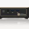 Ports and connections on Sapphire Edge AI mini-PC