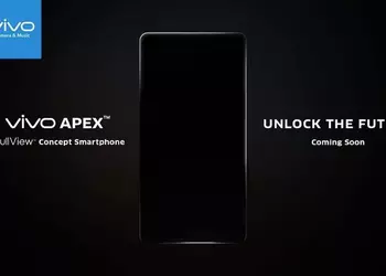 Vivo tizerit frameless APEX smartphone with a display fingerprint scanner