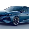 Updated Peugeot 308 SW, side view