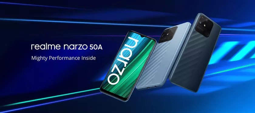 Realme Narzo 50A: процессор MediaTek Helio G85, камера на 50 МП, батарея на 6000 мАч и ценник от $155