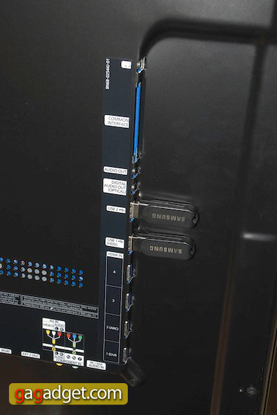 Samsung 3D LED TV - разъёмы