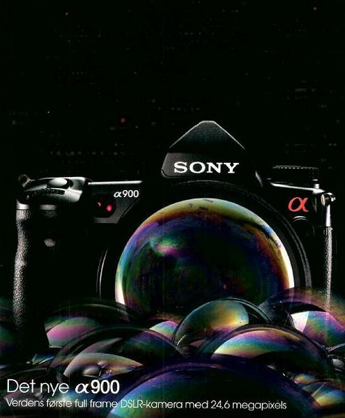 Sony Alpha DSLR-A900 ad