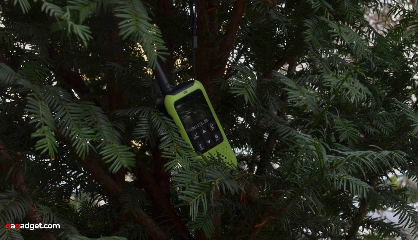 Retevis EzTalk 5 SOS button outdoor