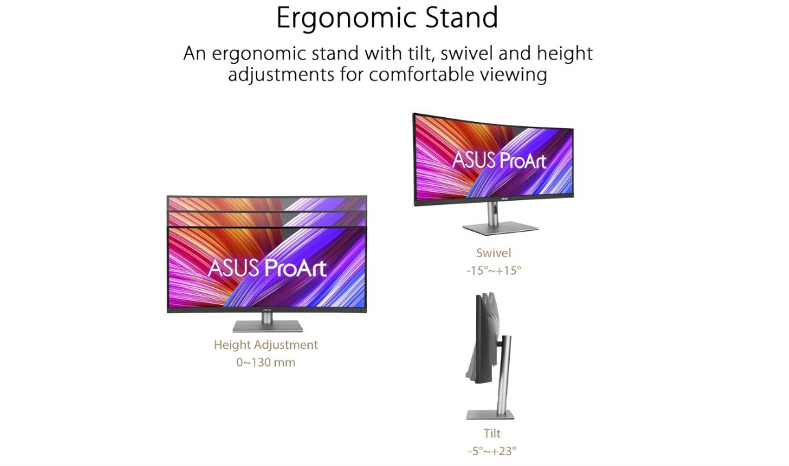 ASUS ProArt Display PA34VCNV ultrawide display for multitasking