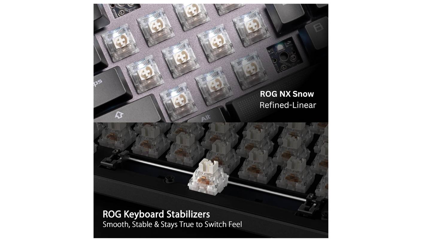 ASUS ROG Strix Scope II 96 Wireless fast mechanical keyboard for FPS
