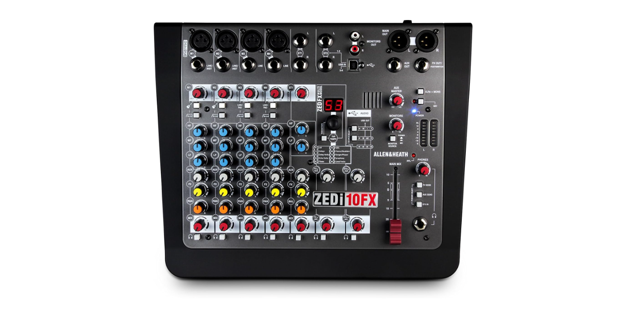 Allen & Heath ZEDi-10FX Mixer mixing board for home studio