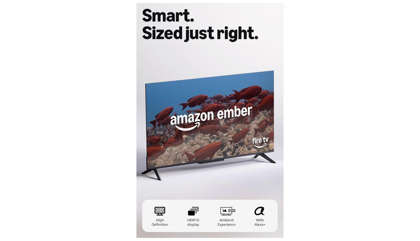 Amazon Ember 32-Inch 2-Series tv for kitchen counter
