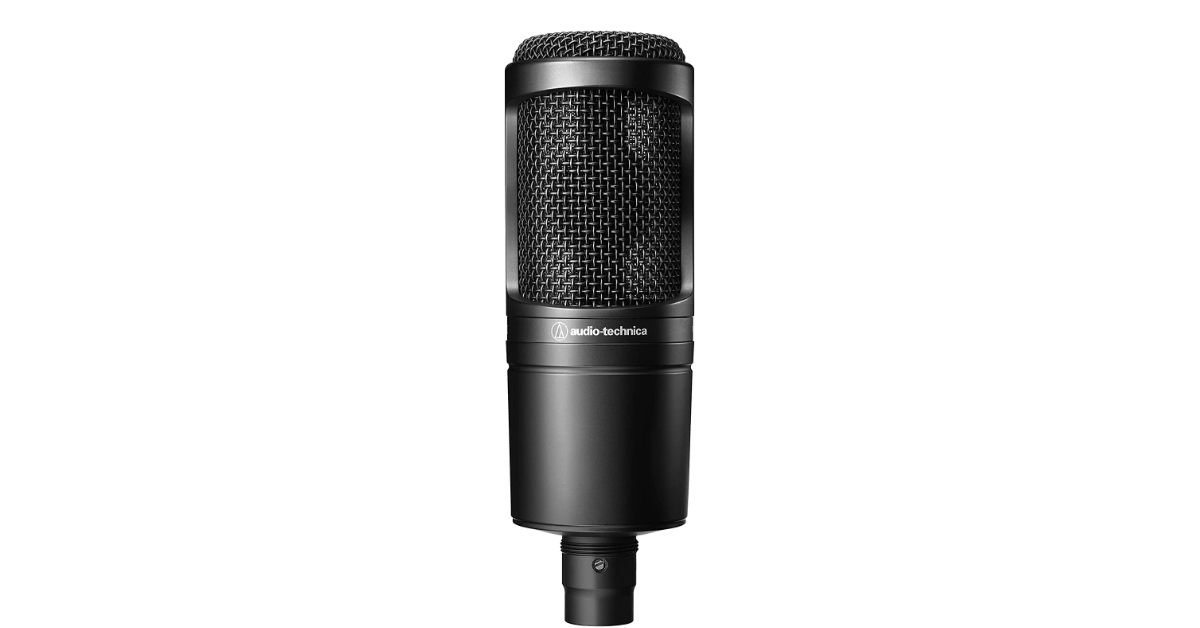 Audio-Technica AT2020 microphone à condensateur pour l'enregistrement de la voix