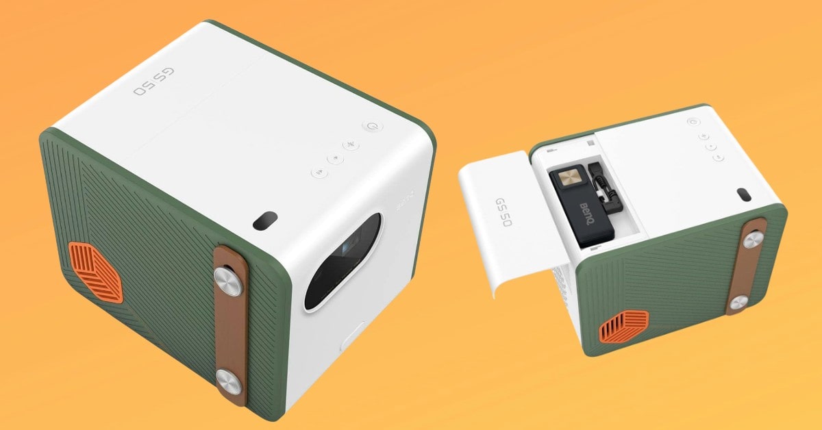 BenQ GS50 projector for van life