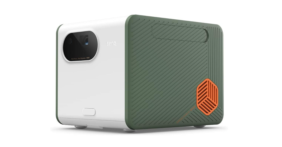 BenQ GS50 projector for camping