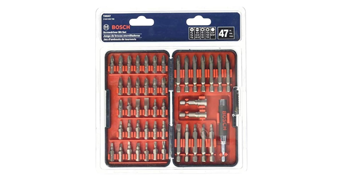 Bosch 47-Piece Screwdriver Bit Set