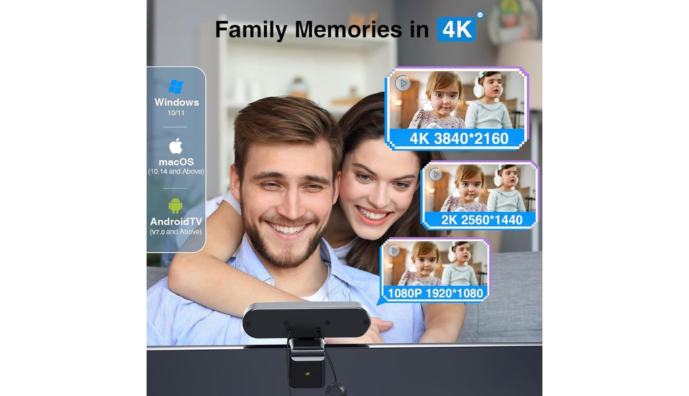 EMEET C980 PRO 4K webcam for streaming and calls