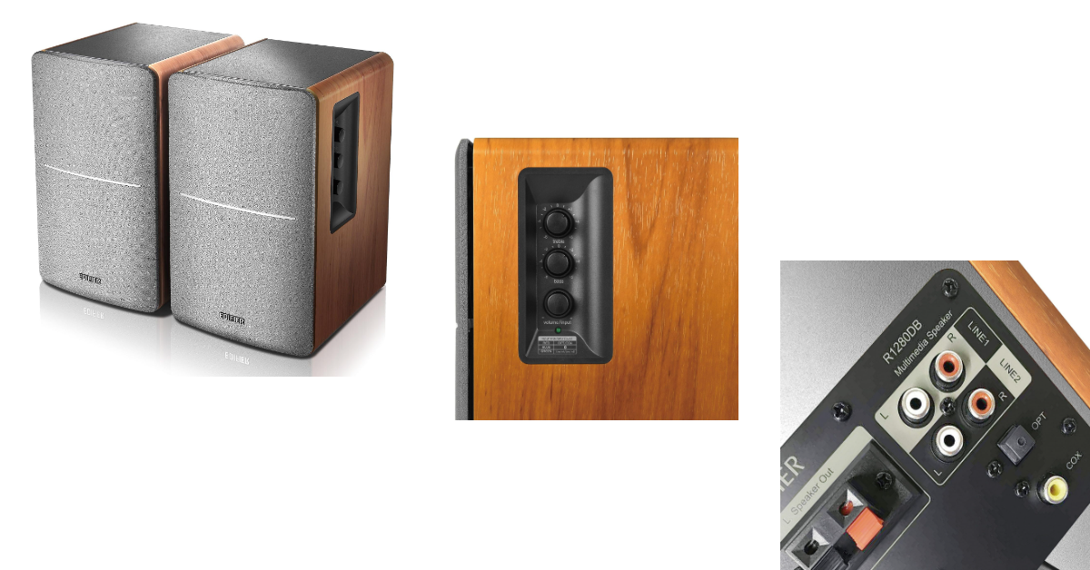 Edifier R1280DB bluetooth speakers for record player
