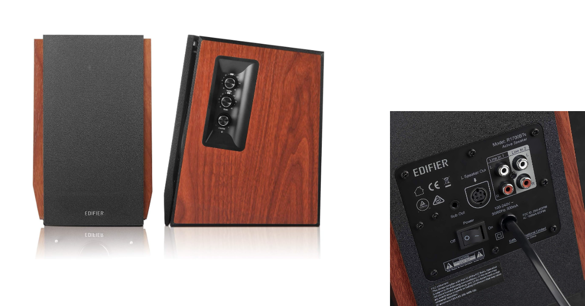 Edifier R1700BTs record player with bluetooth speakers