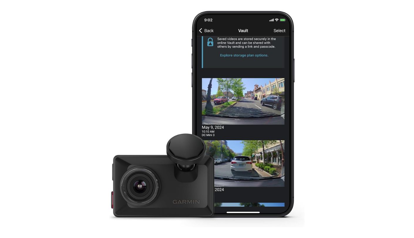Garmin Dash Cam X310 dash cam with motion detection parking