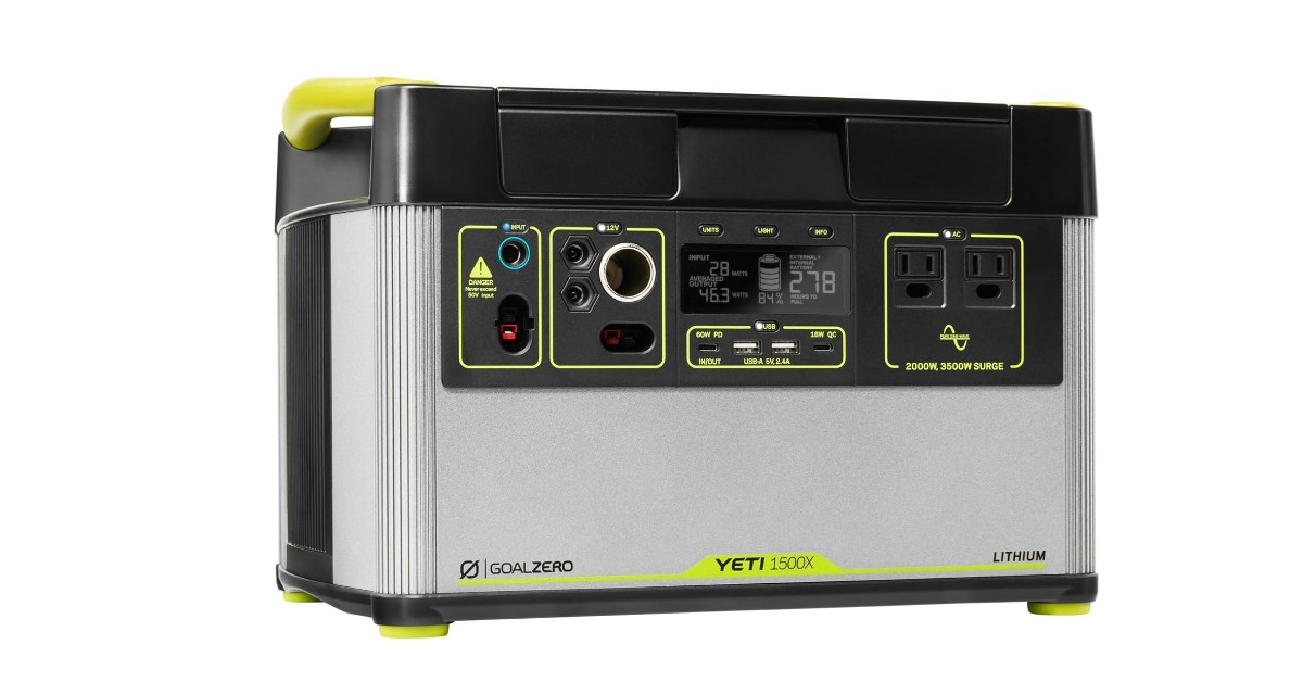 meilleure centrale électrique portable Goal Zero Yeti