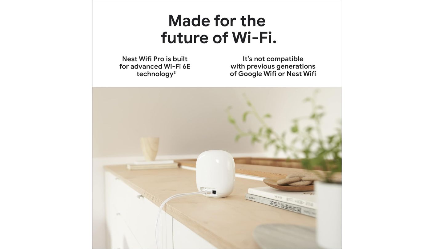 Google Nest Wifi Pro mesh wifi for thick walls