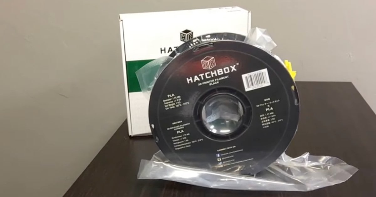 HATCHBOX Black best pla filament for miniatures