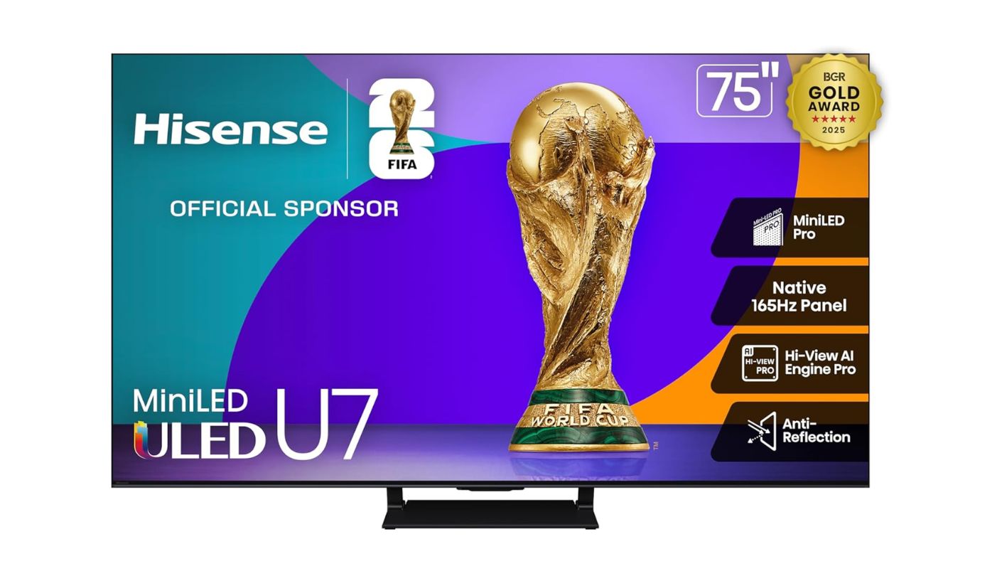 Hisense U7 75U75QG 75 inch TV under 1000