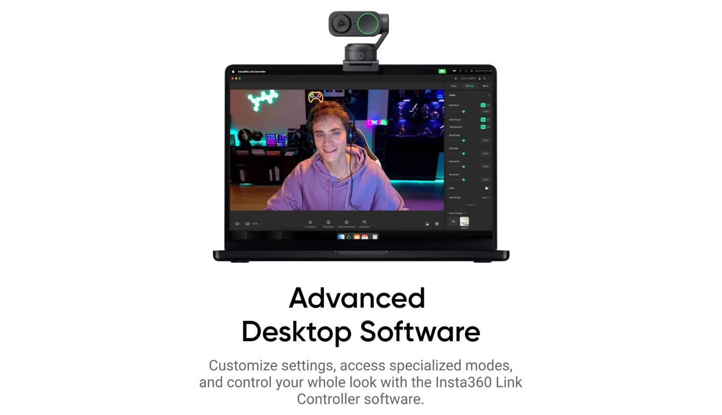 Insta360 Link 2 streaming webcam 1080p