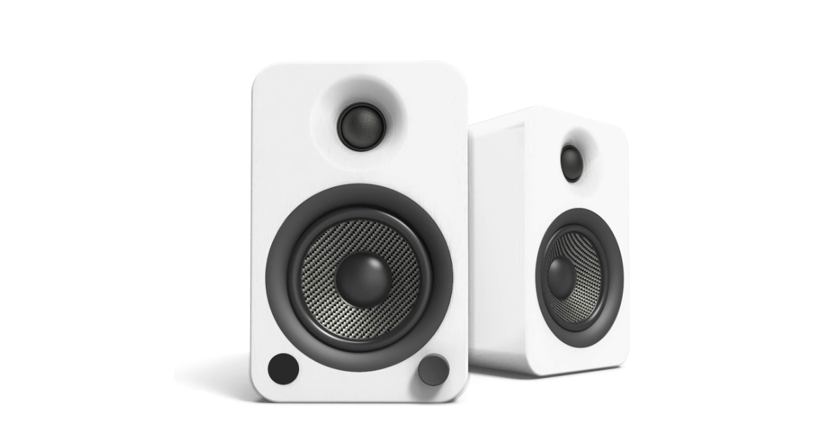 Kanto YU4MW bluetooth speakers for turntable