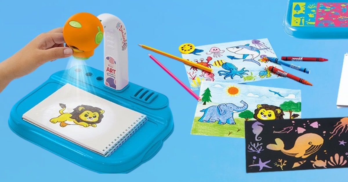 Klever Kits kids projector drawing