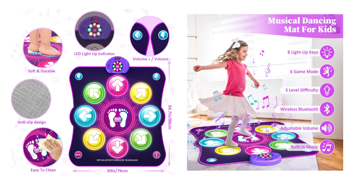 LEAPRCSTORE dance mat for kids