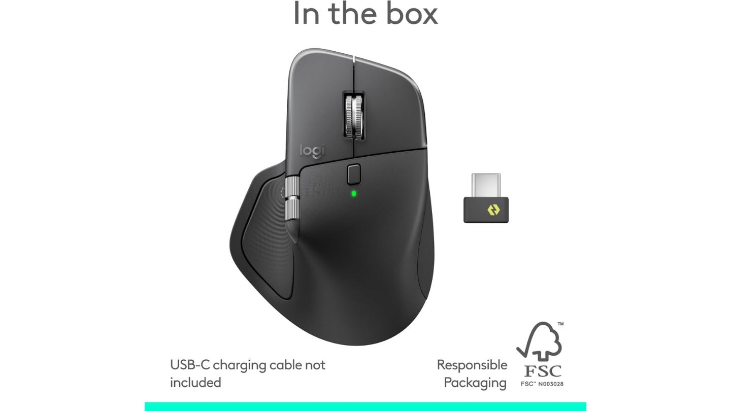 Souris sans fil ergonomique Logitech MX Master 4