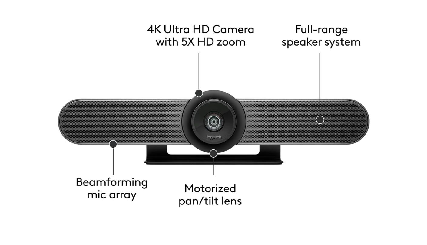 Logitech MeetUp webcam with speaker
