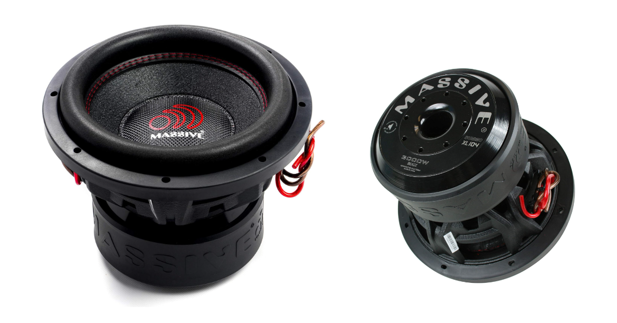 Massive Audio SUMMOXL104-Caisson de basse de compétition 10 pouces