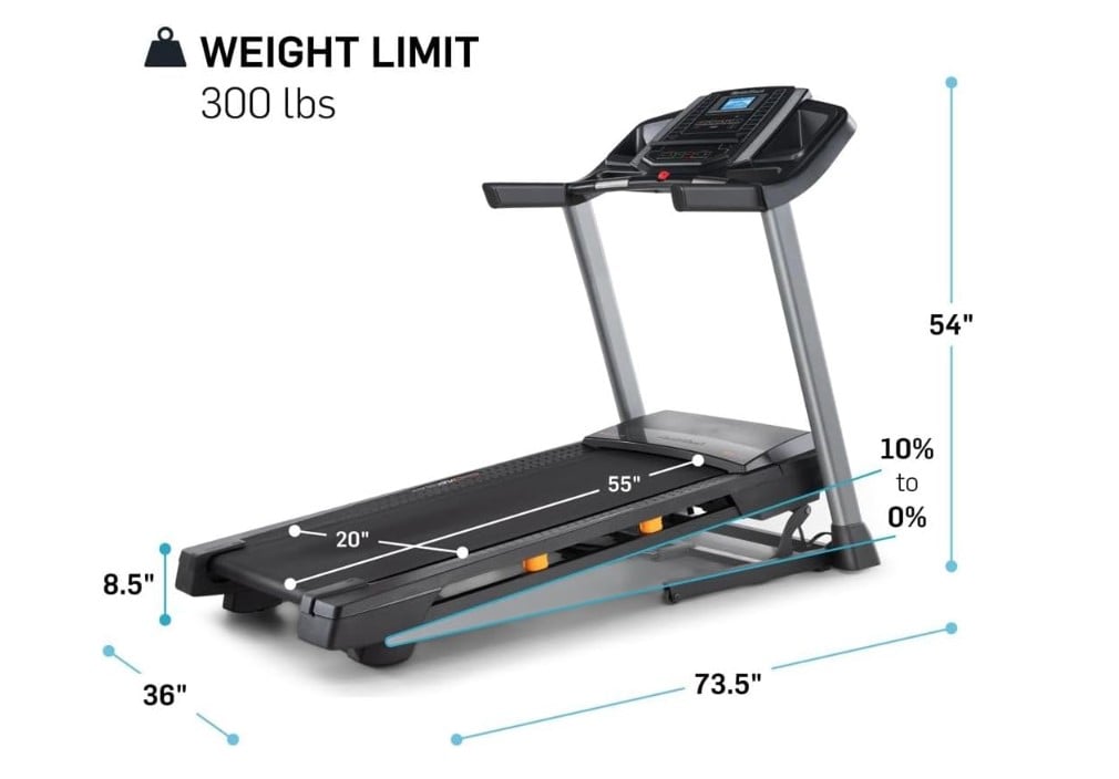 NordicTrack T Series treadmill for home under 1000