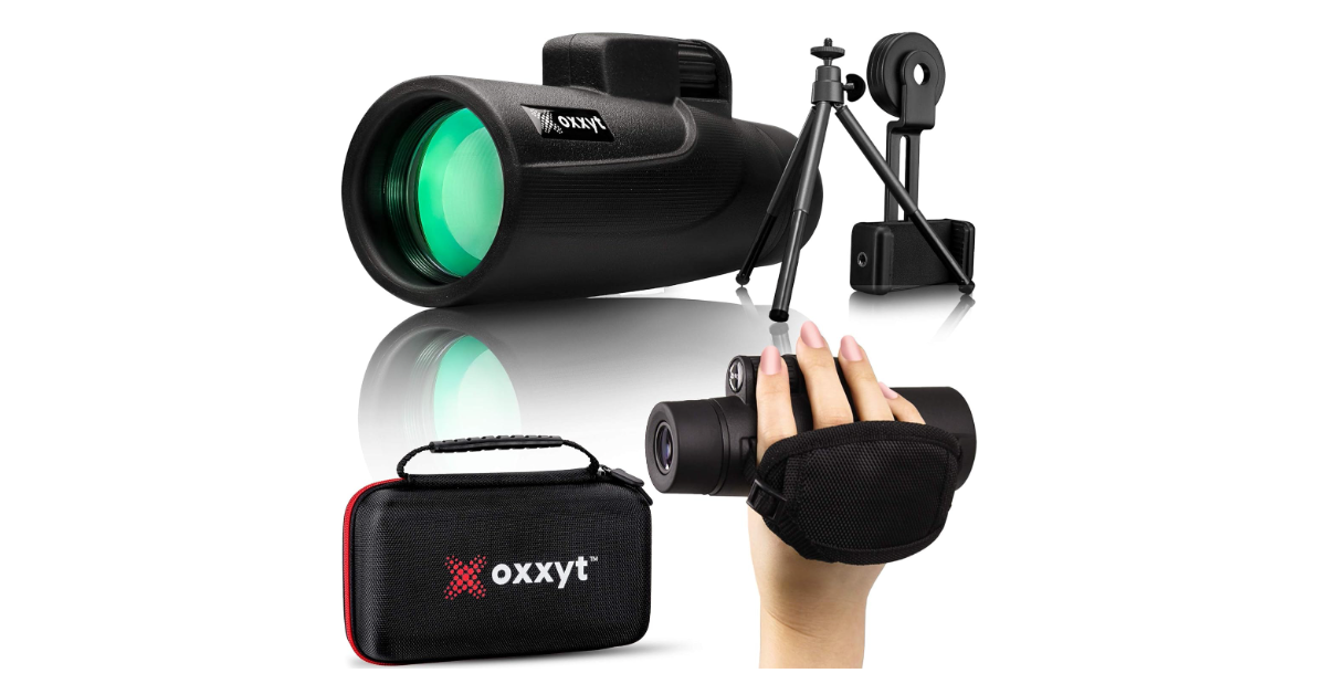 Oxxyt 12X50 best monocular telescope for phone