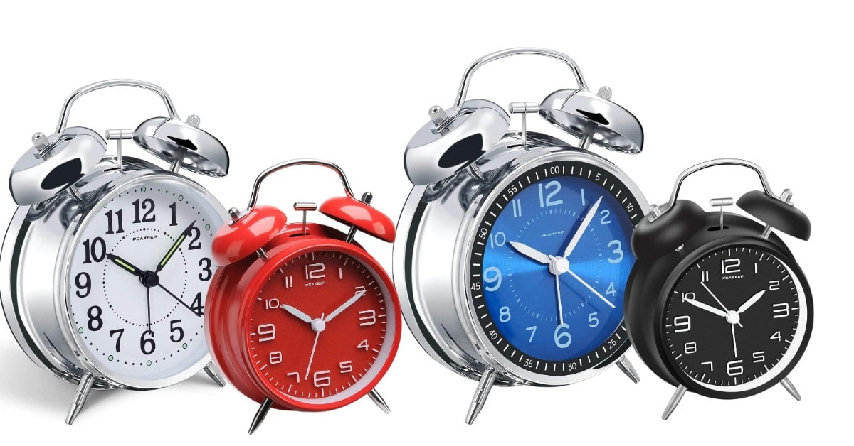 Peakeep alarm clock for deep sleepers