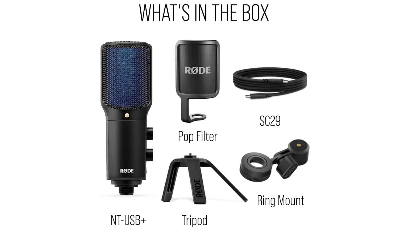 RODE NT-USB Plus plug and play podcast microphone
