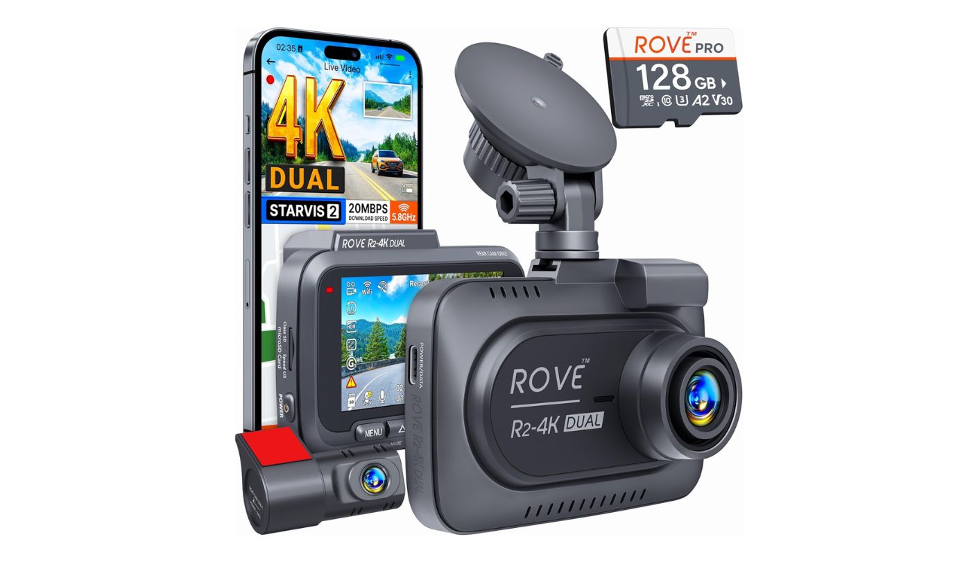ROVE R2-4K DUAL dash cam with parking mode
