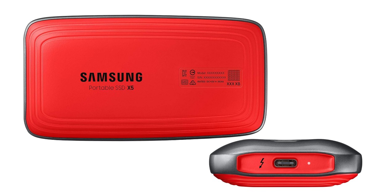 Disque dur externe Samsung X5 pour le montage vidéo