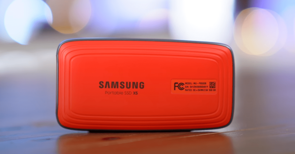 Disque dur externe Thunderbolt 3 SAMSUNG X5 PORTABLE