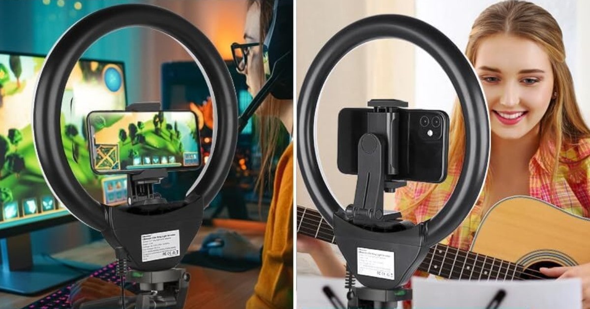 SENSYNE Ring Light Extendable mobile stand for video recording