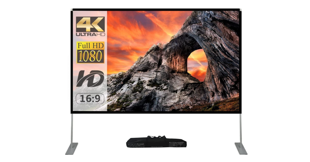 SKERELL with Stand Portable 4k projector screen