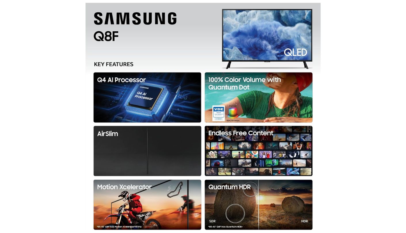 Samsung 32 inch smart tv Class QLED Q8F