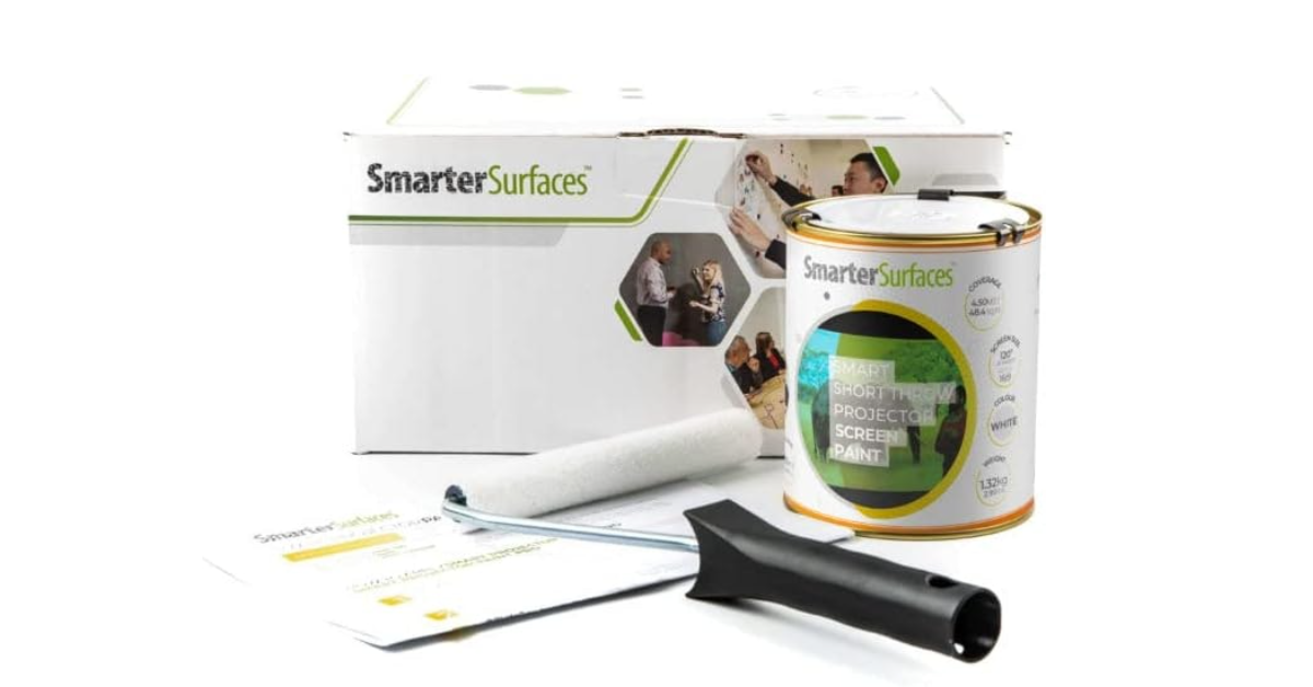 Smarter Surfaces Short Throw Projector Screen Paint best screen paint for projector