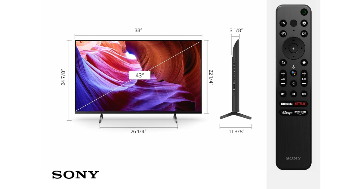 Sony Ultra HD TV X85K Series tv for elderly