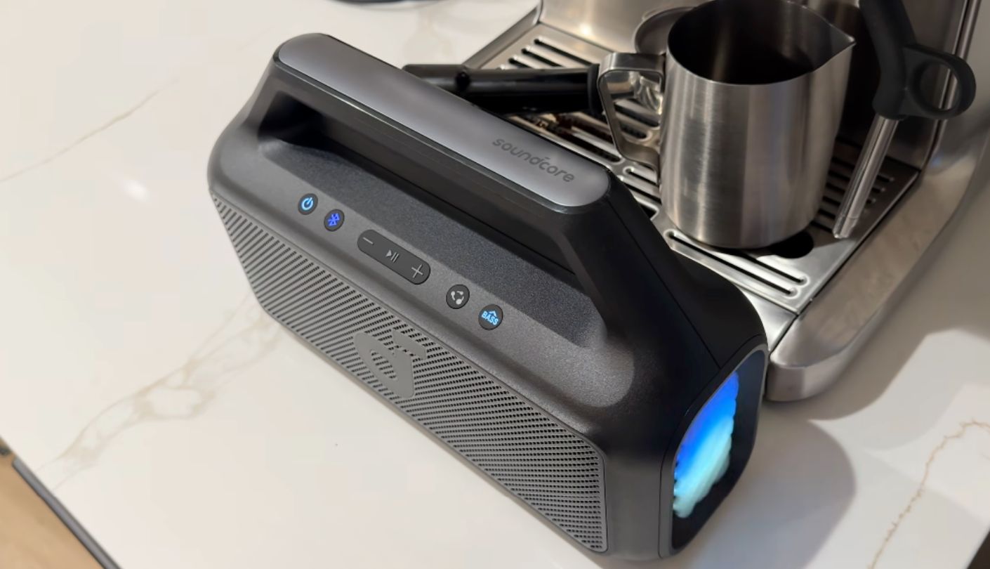 Soundcore Boom 2 speaker for outdoor bbq