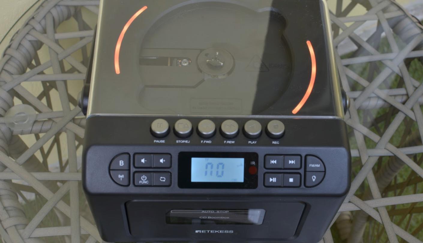 Retekess TR642 portable stereo system with cassette