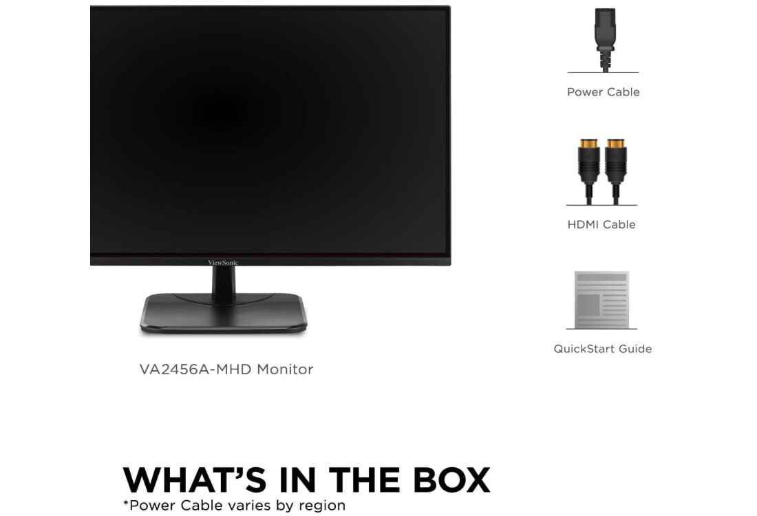 Moniteur ViewSonic VA2456A-MHD 24 pouces pour bureau