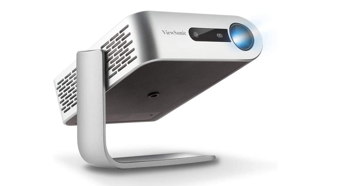 ViewSonic M1+ movie projector for camping