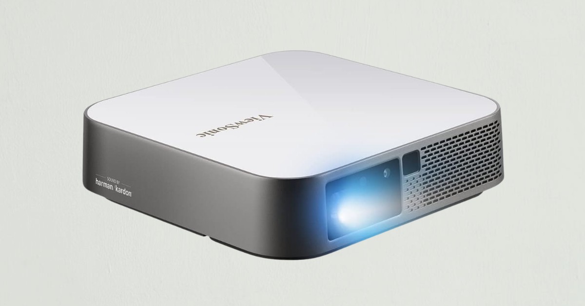 ViewSonic M2e projector for van