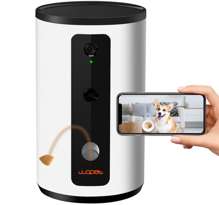 WOpet caméra pour chien avec distributeur de friandises